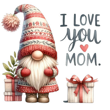 Happy Mother's Day Noam says he loves you on Mother's Day. With accompanying message ''love you mom''
transparent background