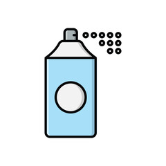 Color Line Spray vector icon