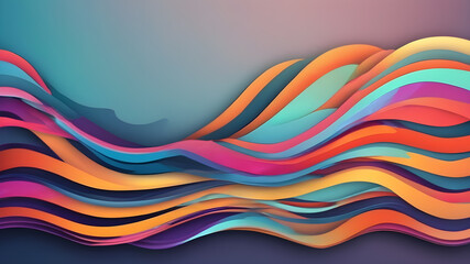  Artifical  generated wave design background. Abstract background wavy lines background . ai, AI generated image.