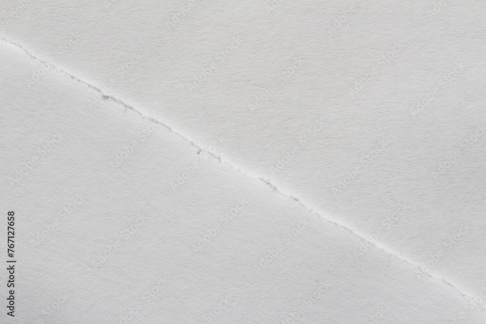 Poster white paper texture background with torn edge, copy space