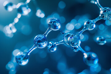 Hyaluronic Acid Molecules in Hydration Concept