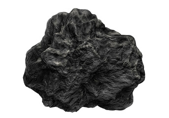 Very big and beautiful black rocks, transparent background