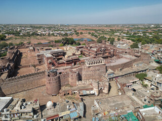Fototapeta na wymiar Fotografie col drone in India Rajasthan