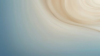 abstract background with waves white blue and cream color - obrazy, fototapety, plakaty