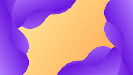 ABSTRACT ORANGE PURPLE GRADIENT BACKGROUND SMOOTH LIQUID COLORFUL BLURRED DESIGN WITH GEOMETRIC SHAPES VECTOR TEMPLATE GOOD FOR MODERN WEBSITE, WALLPAPER, COVER DESIGN 