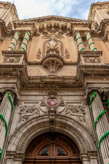 Fototapeta na wymiar The ancient Collegiate Parish Church of St Paul's Shipwreck, Valletta, Malta