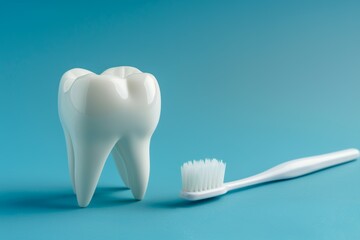 Fototapeta na wymiar Good dental health and oral hygiene. Tooth cleaning beauty procedure, enamel care