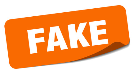 fake sticker. fake label
