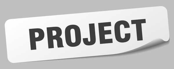 project sticker. project label