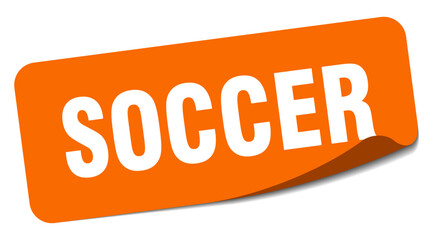 soccer sticker. soccer label