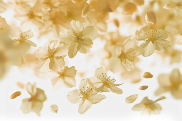 Blurry Flowers in Gentle Flight