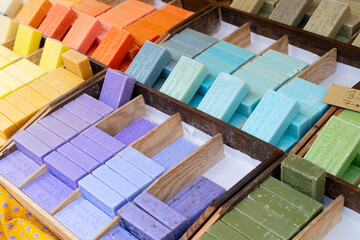 outdoor stall at nice market