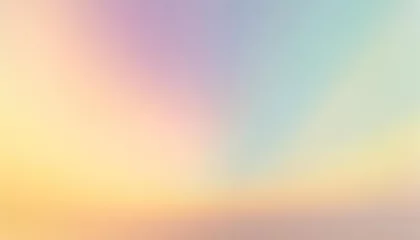 Fotobehang abstract gradient background with pastel colors of purple orange blue pink yellow green and red suitable for card banner poster wallpaper and mobile background template © Ryan