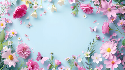 Spring blossom background. blank background for advertising or text.