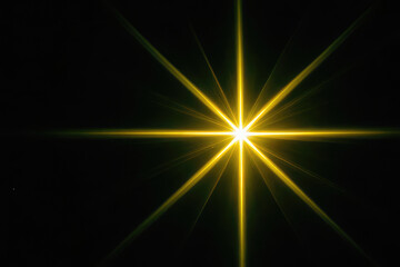 light lens decoration flash bright yellow color energy in dark space