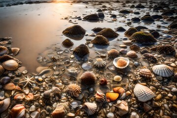 shells on the beach