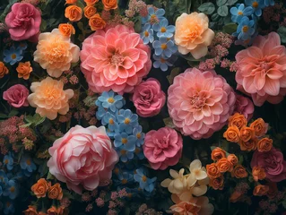 Foto auf Alu-Dibond Abstract floral background © Rymden