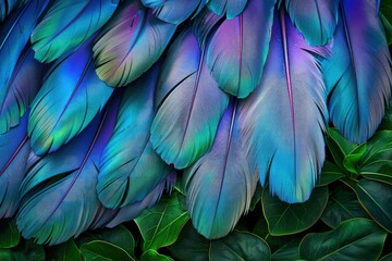 Winged Whispers: A Soft and Serene Background of Bird Plumage