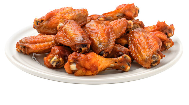 Grilled chicken wings transparent picture