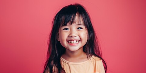 Happy East Asian Child Smiling