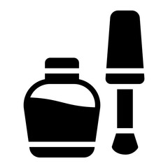 nail polish glyph icon