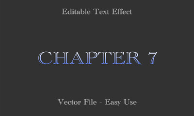 Editable Text Effect Gradient Style. Editable Font Vector