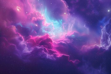 Fototapeta na wymiar amazing nebula in deep space with stars