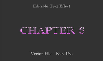 Editable Text Effect Gradient Style. Editable Font Vector