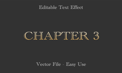 Editable Text Effect Gradient Style. Editable Font Vector