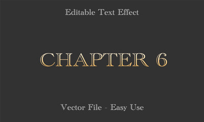 Editable Text Effect Gradient Style. Editable Font Vector