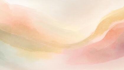 a soft andry watercolor background with translucent layers of blush cream and peach