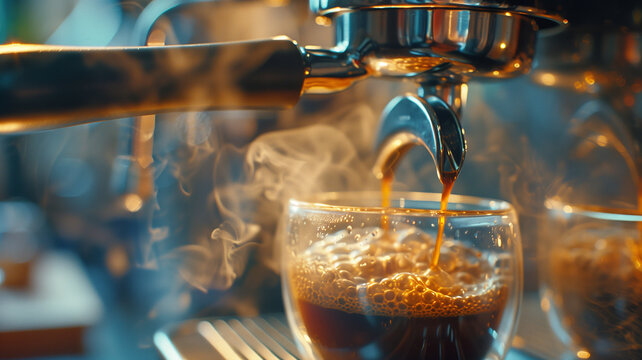Fresh brew steam, close-up, photographic clarity, inviting coffee aficionados to add their message