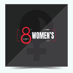 International Women's Day poster. Woman sign. Origami design template. Happy Mother's Day. 