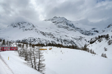 Bernina, Alp Grüm, Gletscher, Palü Gletscher, Piz Palü, Piz Varuna, Piz Canton, Alpen,...