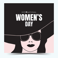 International Women's Day poster. Woman sign. Origami design template. Happy Mother's Day. 