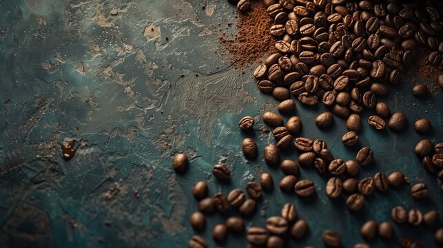 /imagine: Aromatic Coffee Beans Composition, Rich Aroma, Espresso, Barista Quality, Coffee Shop Vibe, M