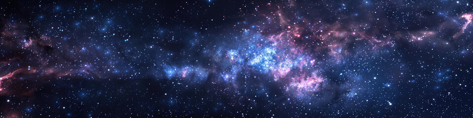 Stunning cosmic nebula with vibrant hues - obrazy, fototapety, plakaty