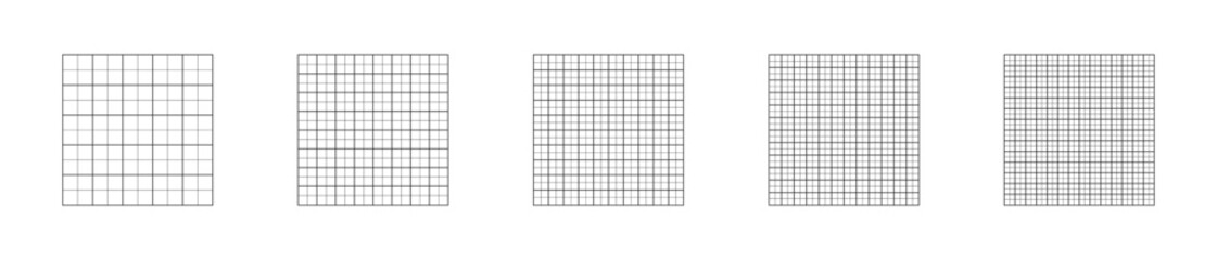 Set of grid. Vector EPS 10