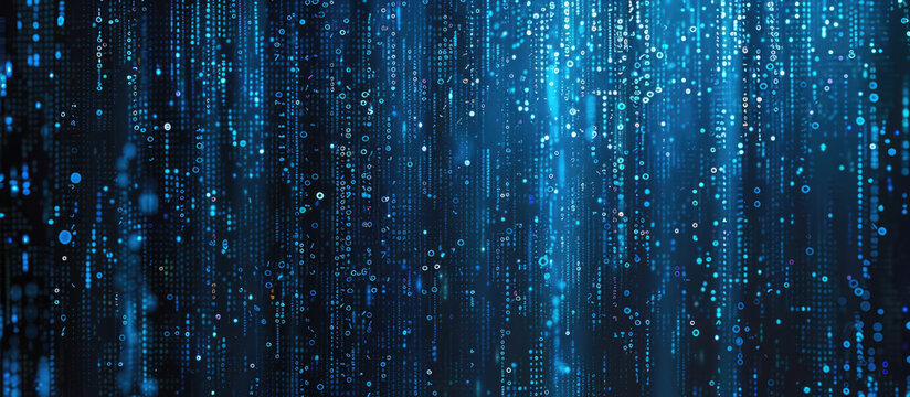 Digital binary code matrix background