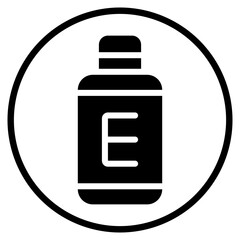 vitamin e glyph icon