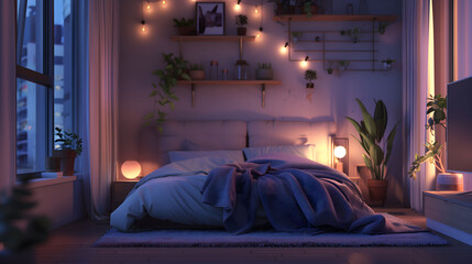 Urban Comfort: Cozy Bedroom Escape in the City