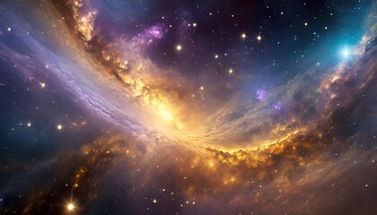 celestial mesmerizing journey through nebulae and galaxies of infinite cosmos exploring wonders of universe from nebulae to distant star fields - obrazy, fototapety, plakaty