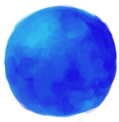 Watercolor wet painting colour blending bubble circle sphere brush texture illustration background art