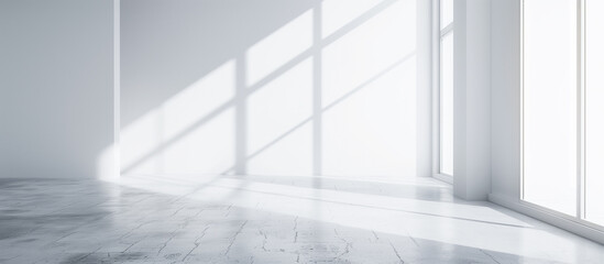 Fototapeta premium empty white wall room background