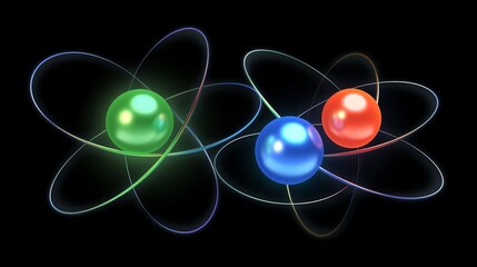 Highlight the energy levels of electrons within an atom