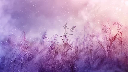 Foto op Canvas  Abstract background, ethereal, mystical, lavender background  © Nica