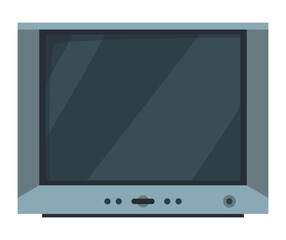 Tv evolution. Communication system, old or retro receiver. History, technology concept, cartoon TV icon. Isolated  illustration