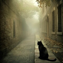 Heavens alleyways filled with purring missed by those they left behind