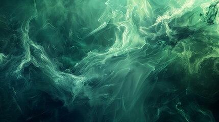 Fototapeta na wymiar Abstract background, organic, flowing, deep forest green background