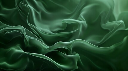Obraz premium Abstract background, organic, flowing, deep forest green background
